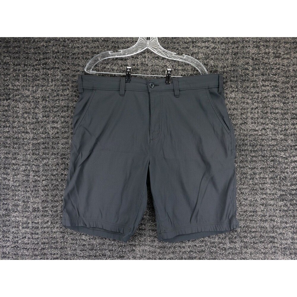 Eddie Bauer Shorts Mens 38 Gray Travex Chino Stretch Hiking Gorpcore Outdoor